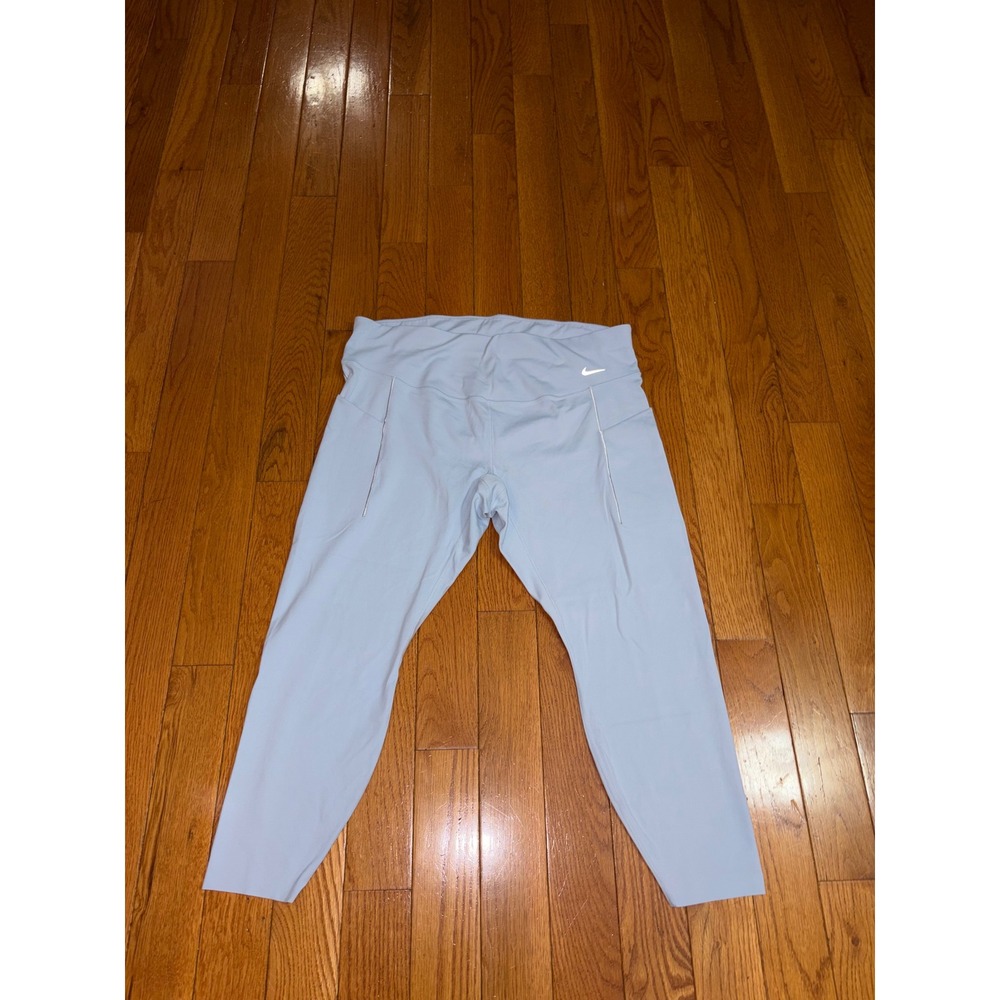 NWOT Nike Universa Dri-FIT High-Rise Leggings Light Blue 1X DQ6022-491